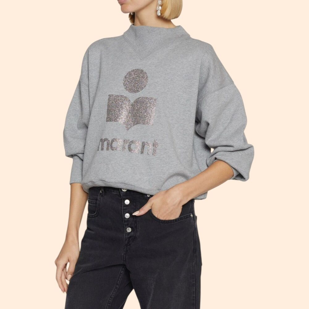 Isabel Marant Etoile Moby Glitter Sweatshirt